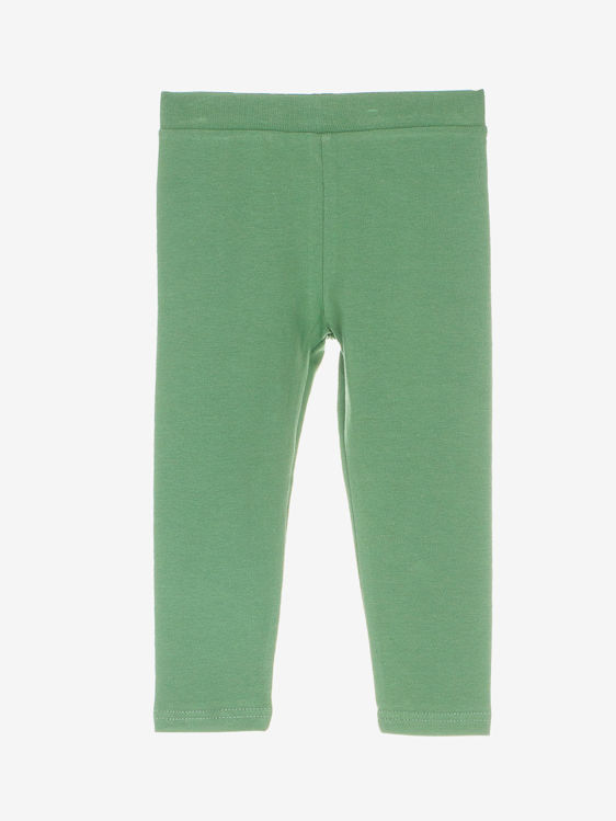 Picture of C0205 - LEGGINS IN HIGH QUALITY COTTON - GREEN/LIGHTER GREEN
